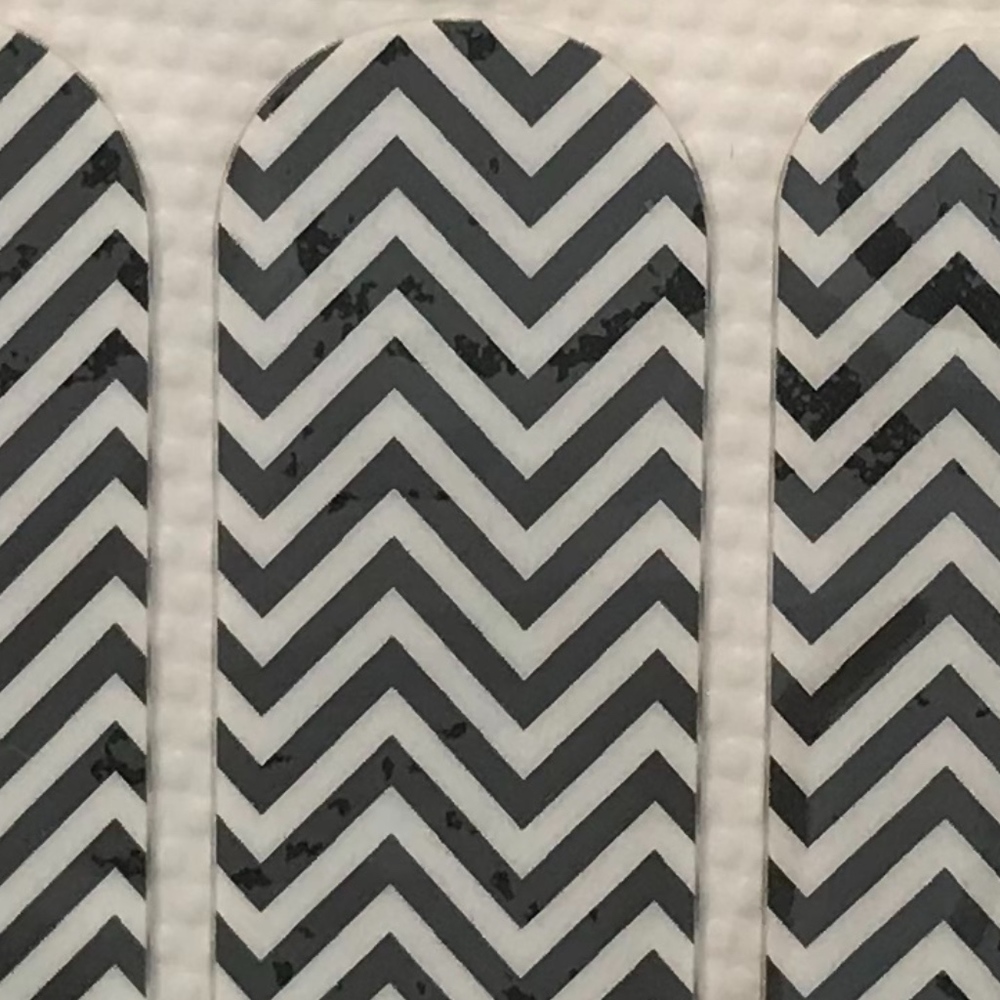 Jamberry - black and white chevron print